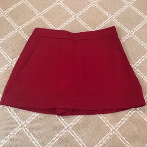 Zara Trafaluc Skort - Red